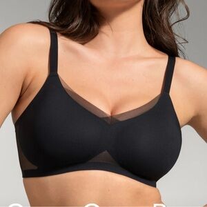 Honeylove CrossOver Bra in Black W2199 Sz 36 D/DD